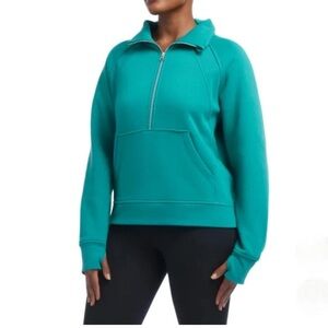 Danskin Half-Zip Funnel Neck Pullover Top - Small